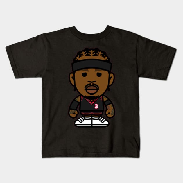 Mini Iverson Kids T-Shirt by Ekim.B